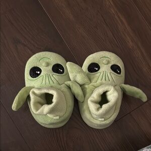 Cute Green Alien Slippers